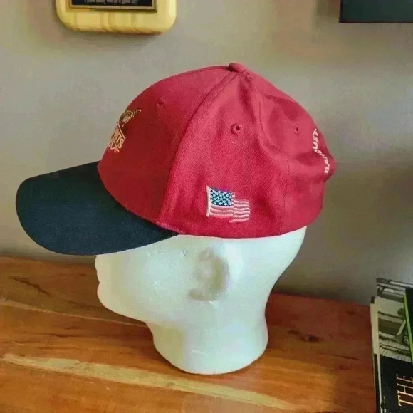 New W/O Tag Vintage Pheasants Forever Hunting Trucker Hat Adjustable Burgundy - Picture 2 of 8